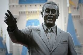 Picture of a statue of Walt Disney